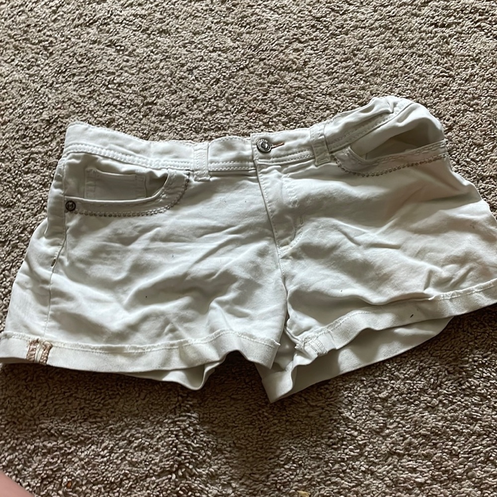 Vintage Low rise  White jean shorts